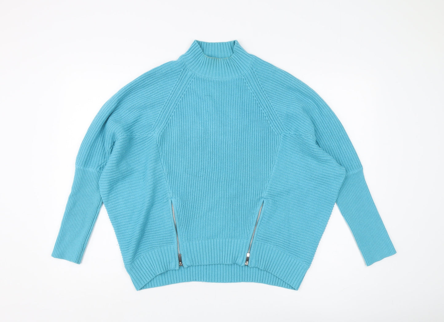 Sonder Studio Women's Blue Jumper, Size 10, Mock Neck