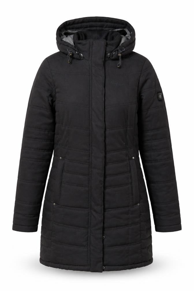 Womens UK Size 10 Regular Craghoppers Black Polyester Coat