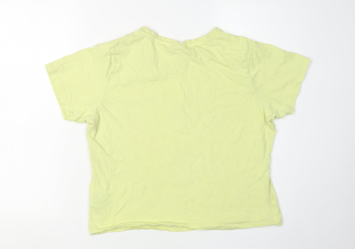 Disney Women's Yellow XL Cartoon T-Shirt