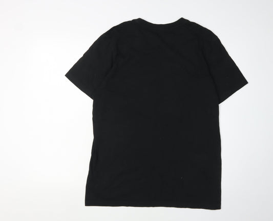 Manchester City Men's Black Graphic T-Shirt, Size L