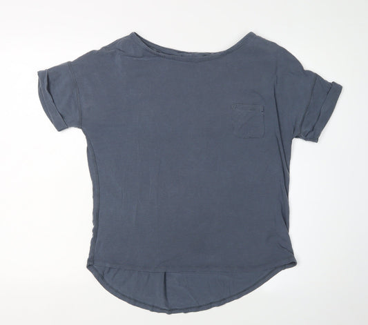 The White Company Women's Blue T-Shirt Size 12 Casual