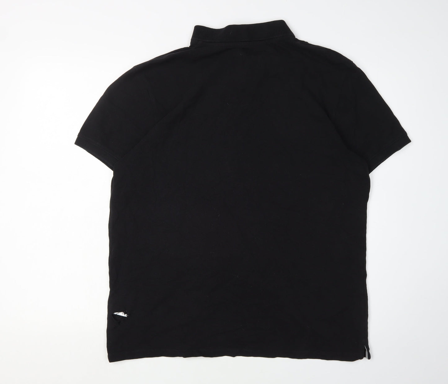 Timberland Men's Black L Polo Solid Slim Fit