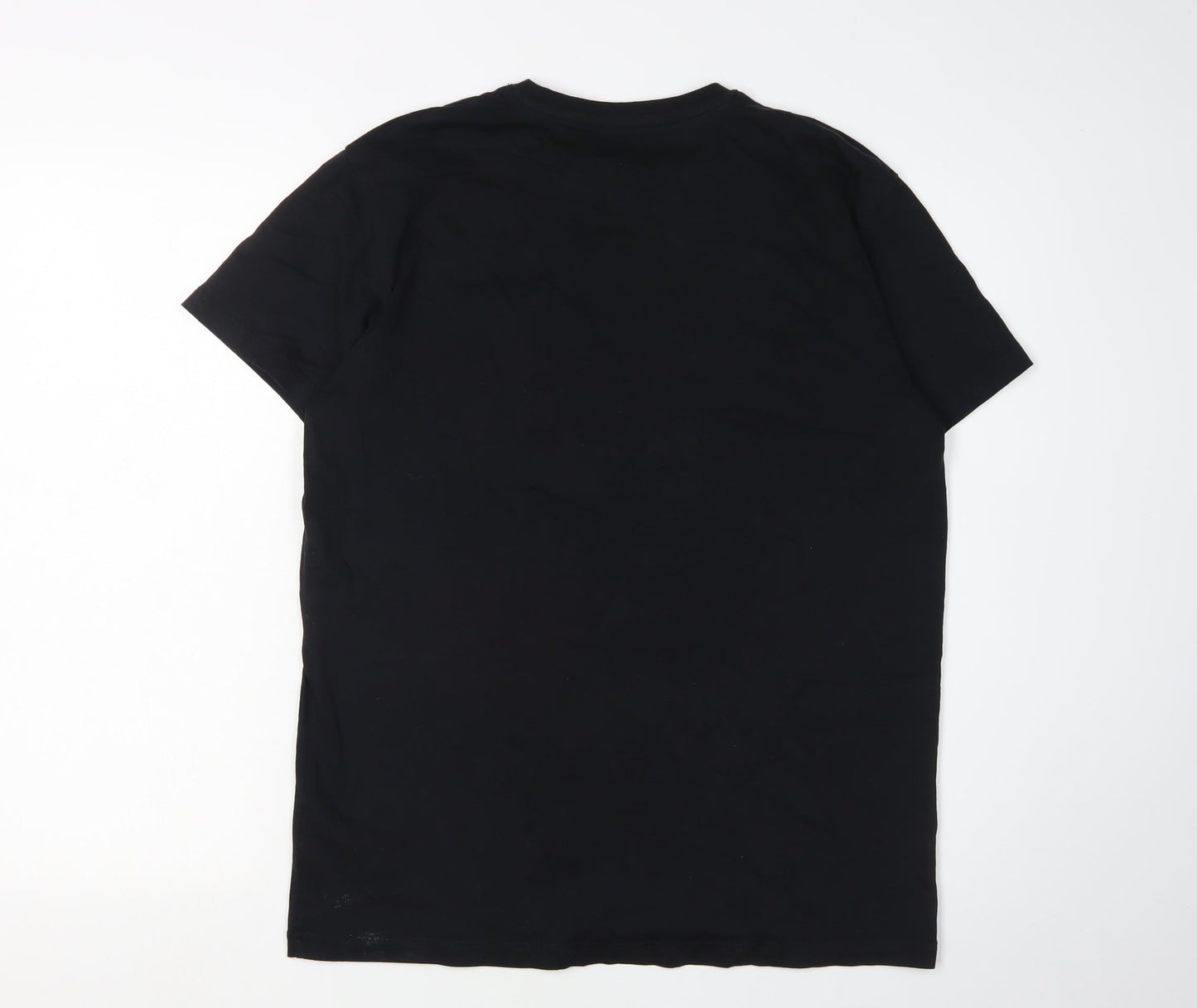Esprit Men's Black Graphic Print T-Shirt, S, Regular Fit