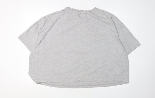 Disney Unisex Grey Mickey Mouse Cartoon T-Shirt 2XL