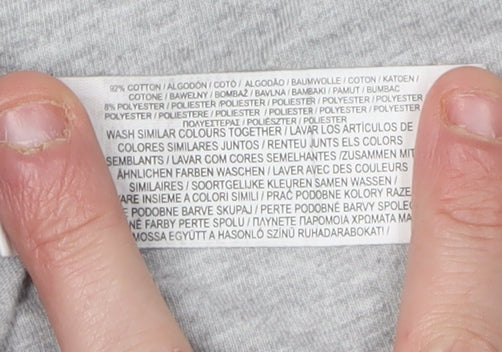 Disney Unisex Grey Mickey Mouse Cartoon T-Shirt 2XL