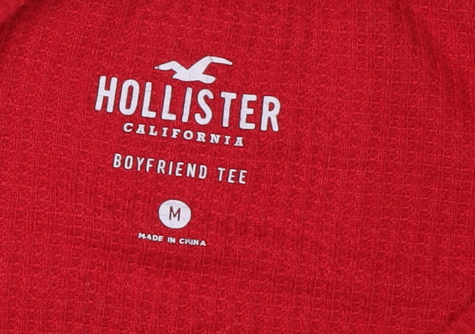 Hollister Women's Red White Blue Striped Pullover M