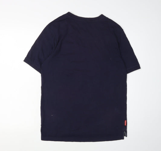 Slazenger Men's Blue V-Neck T-Shirt, Size S