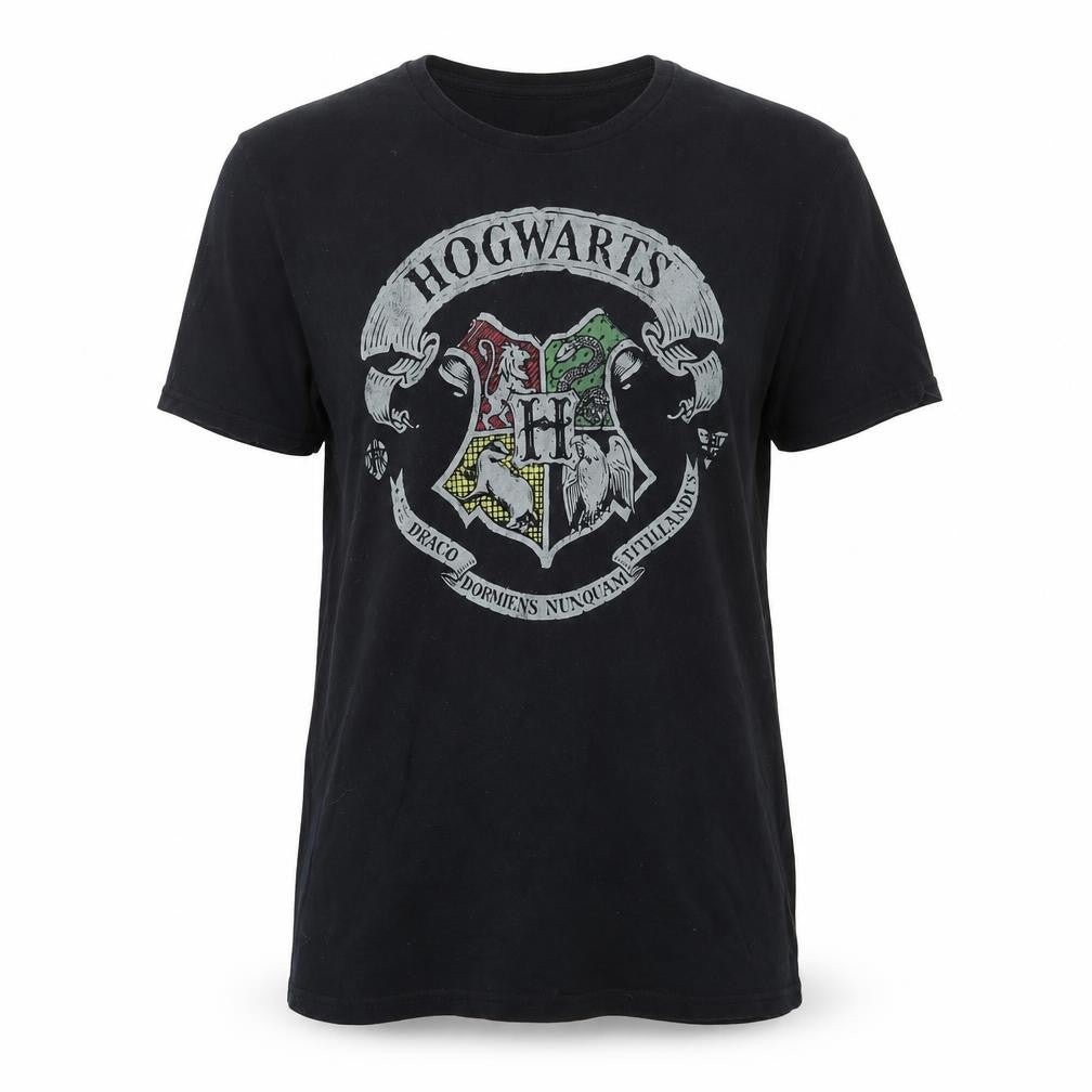 Mens UK Size L Harry Potter Black  Cotton T-Shirt