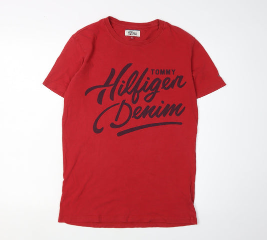 Tommy Hilfiger Men’s Red Graphic T-Shirt S