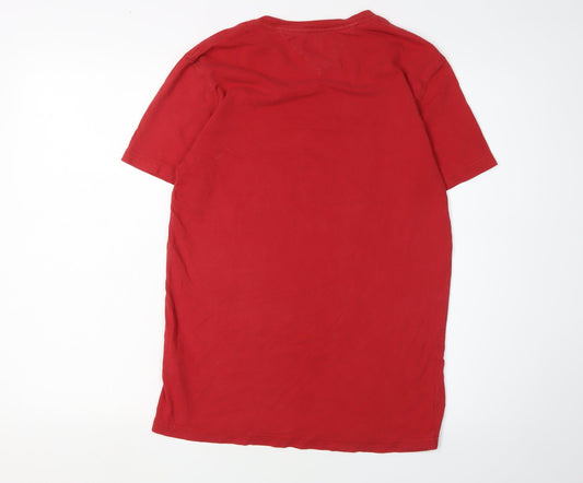 Tommy Hilfiger Men’s Red Graphic T-Shirt S