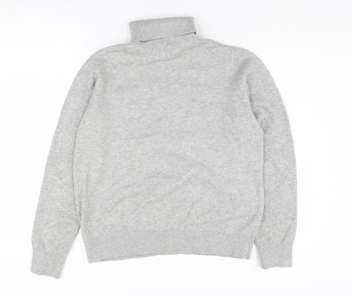 Marks and Spencer Women's Grey Roll Neck Jumper S