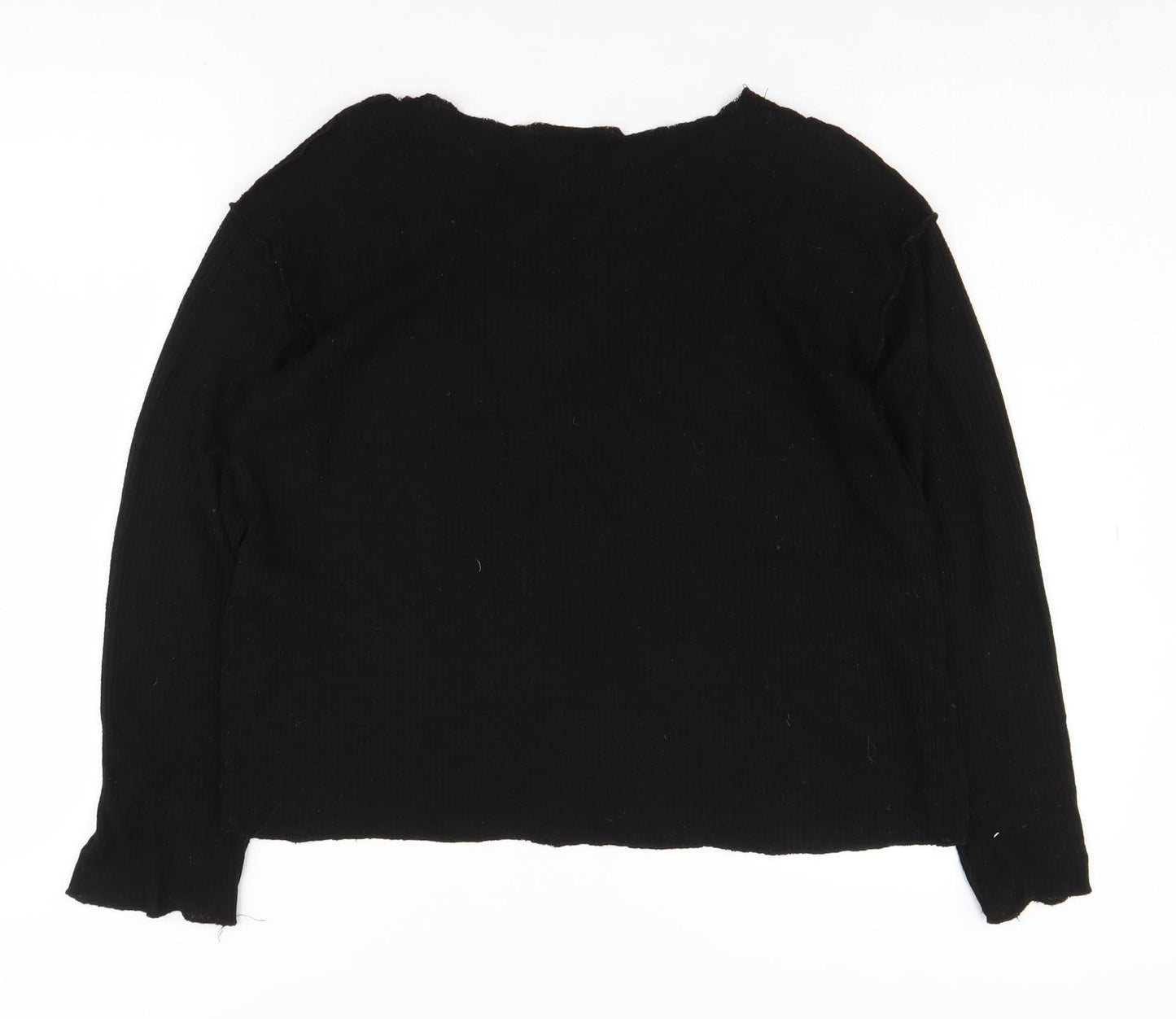 ZARA Women's Black S Pullover Jumper, Crew Neck