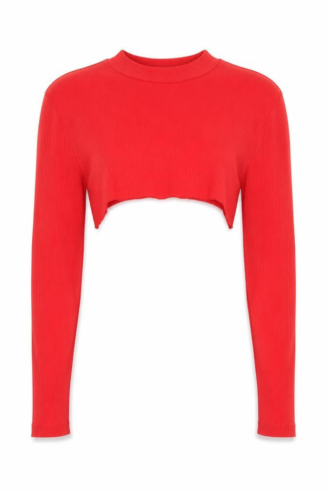 Womens UK Size 12 VERO MODA Red Cotton T-Shirt