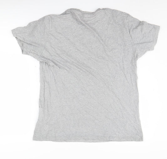 Replay Unisex Grey Basic T-Shirt - XL Casual Wear