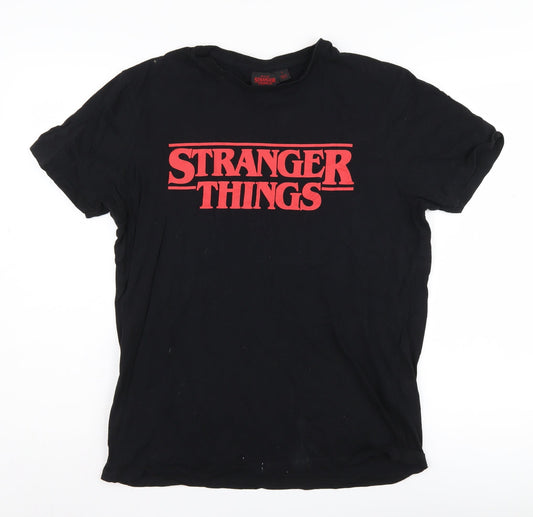 Netflix Stranger Things Black L Unisex T-Shirt Casual TV