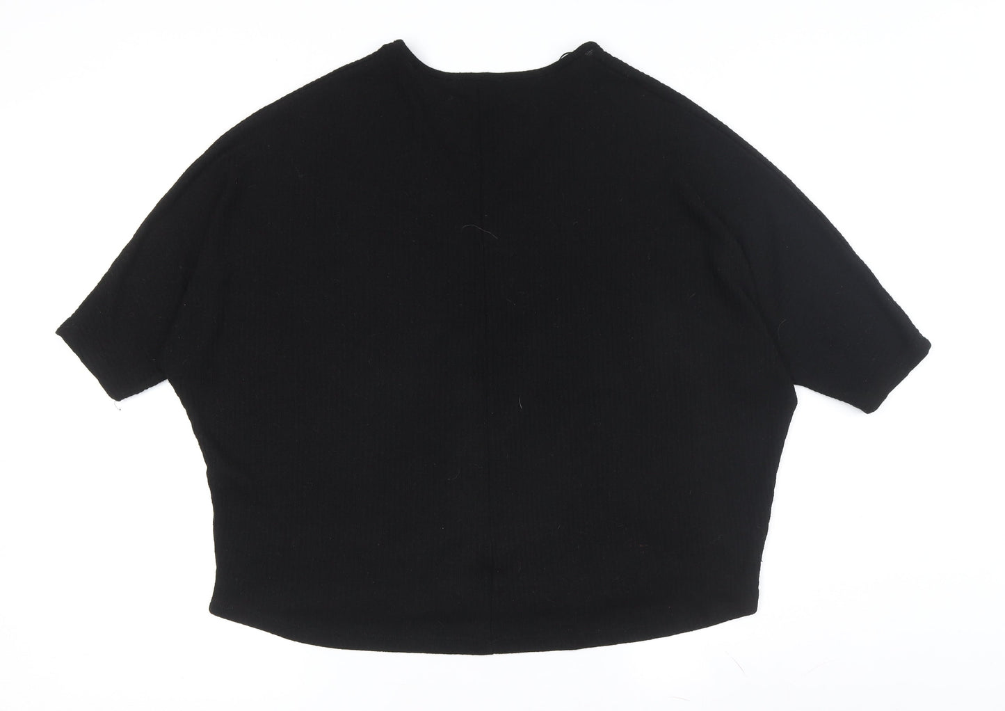 New Look Women's Black V-Neck Pullover Jumper S