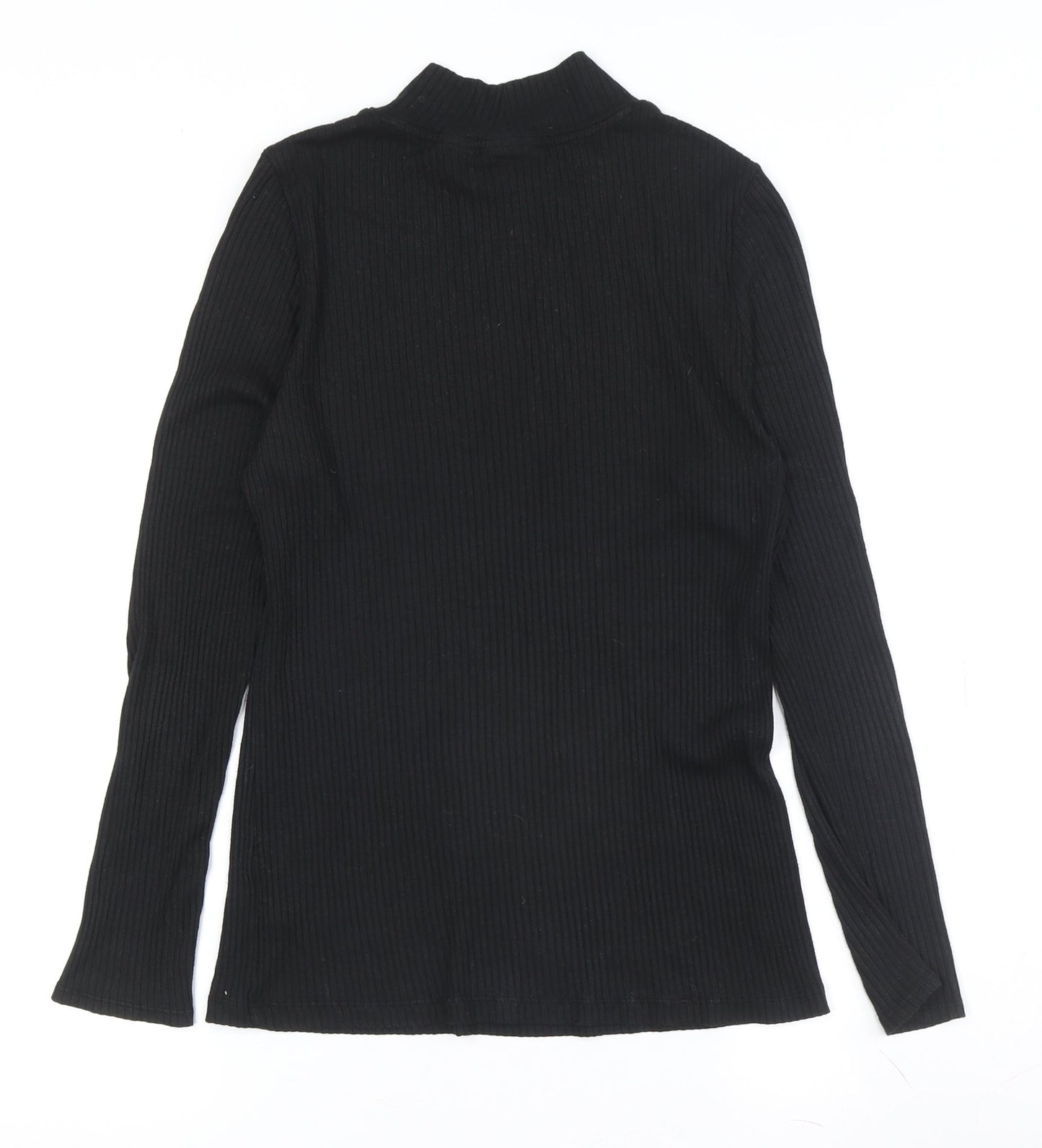 Rachel Zoe Women's Black Mock Neck Pullover Jumper M