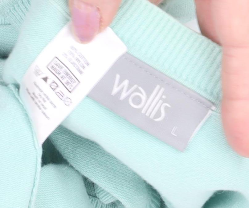 Wallis Women's Green V-Neck Cardigan L