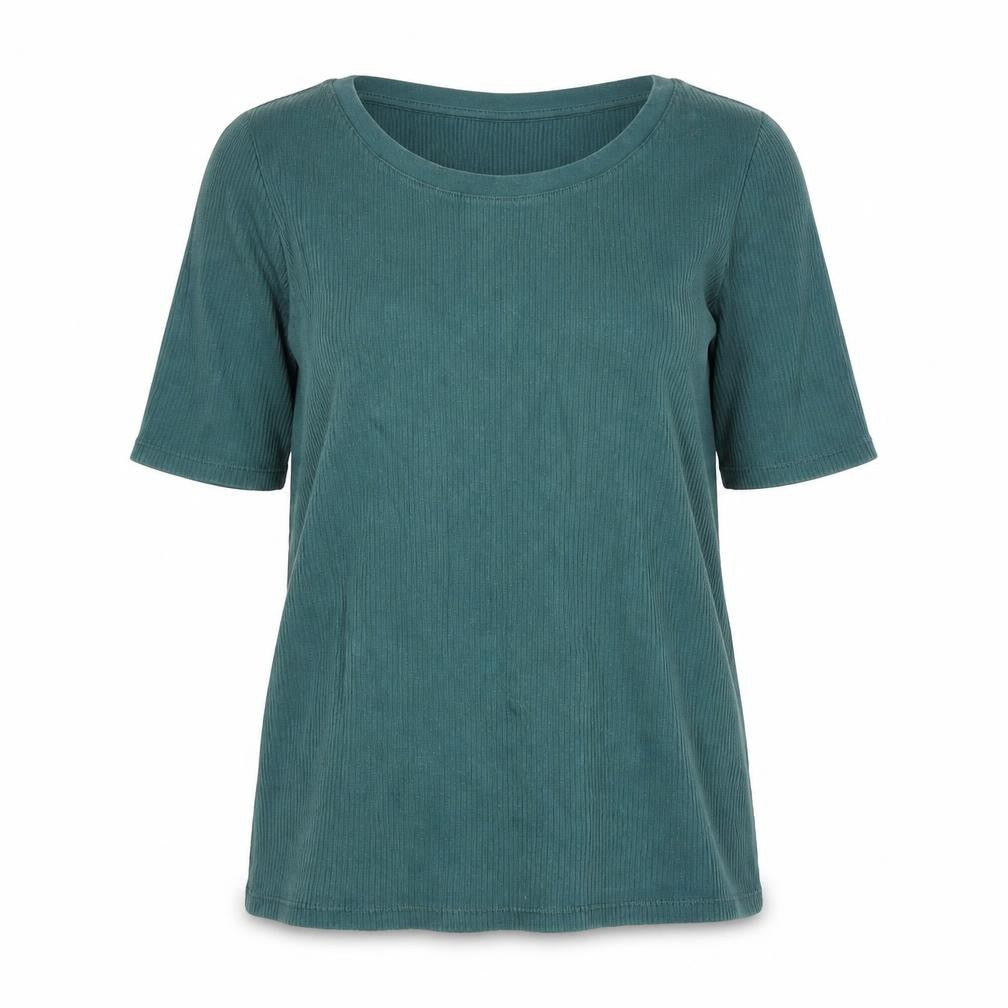 Uniqlo Women's Green T-Shirt, Size M, 3/4 Sleeve, Casual