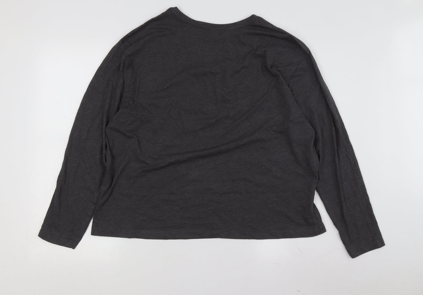 Marks and Spencer Women's L Black Long Sleeve T-Shirt