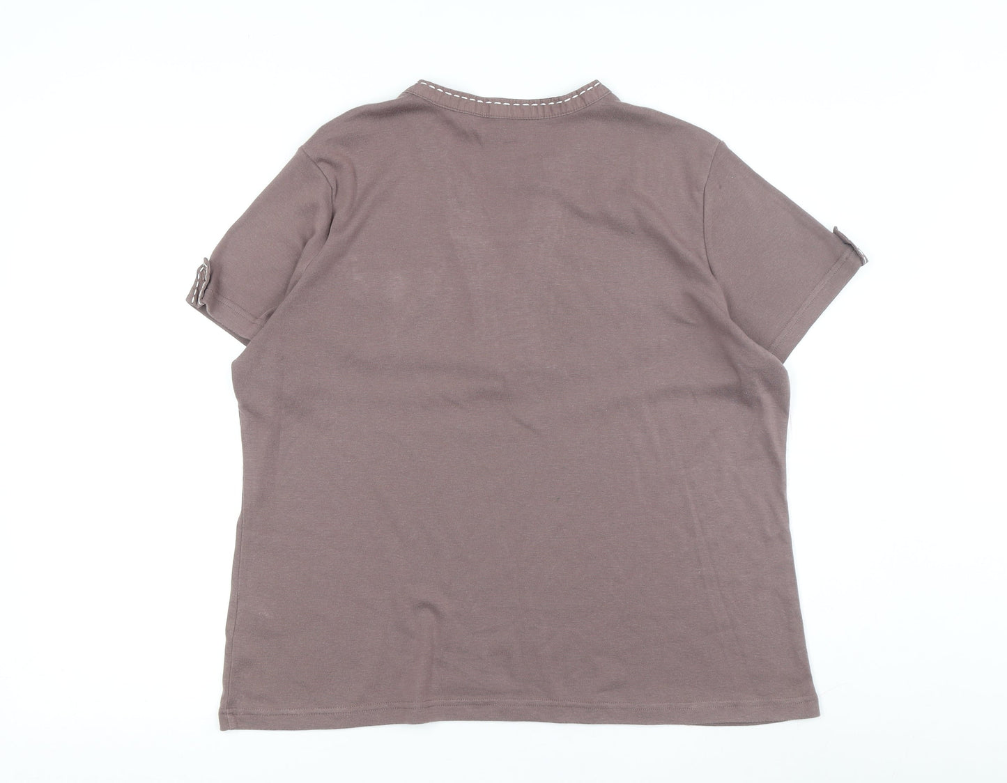 Bm Casual Women's Brown Blouse L Basic Style