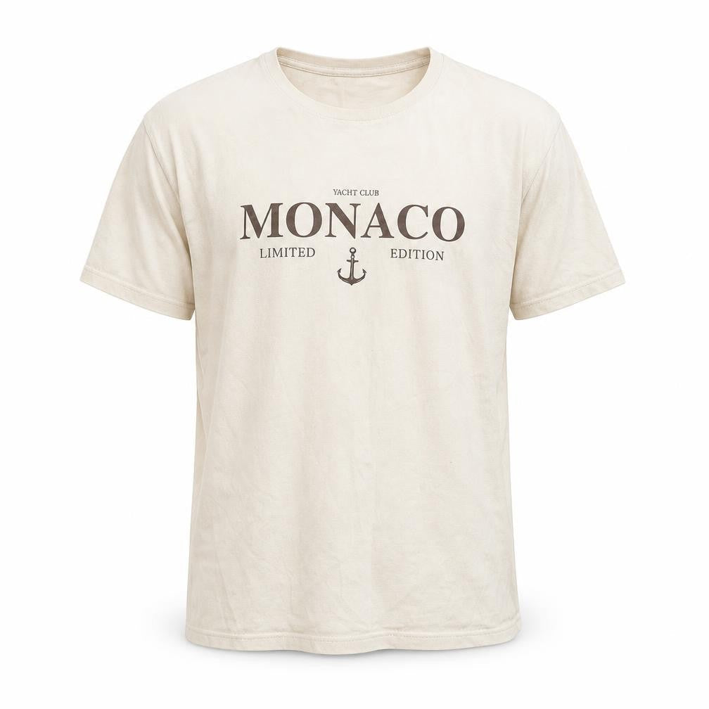 boohooMAN Beige Nautical Men's T-Shirt, Size S