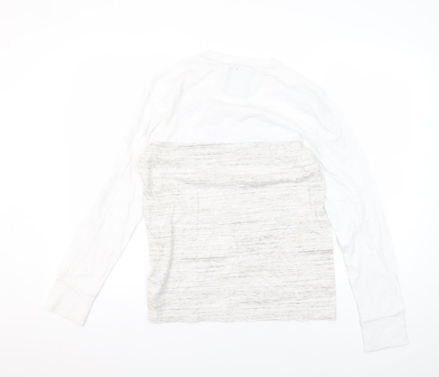 Hollister Women's White Long Sleeve T-Shirt XS