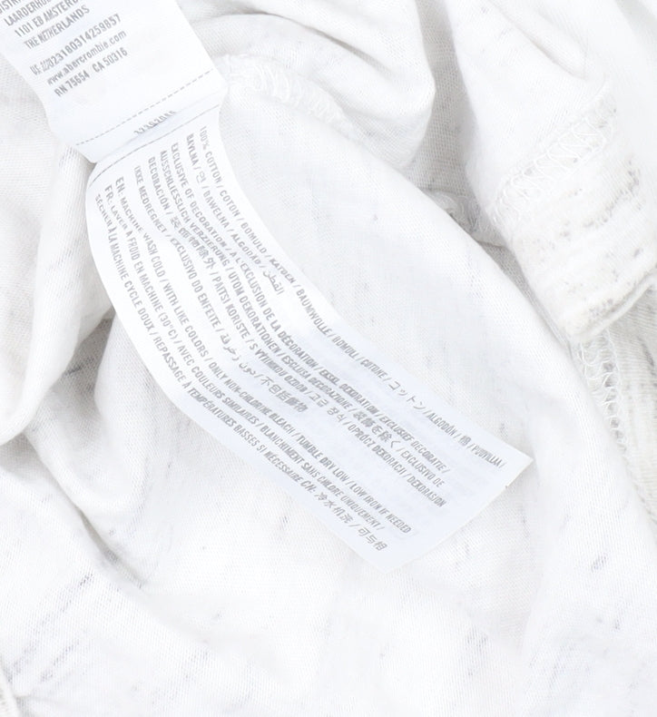 Hollister Women's White Long Sleeve T-Shirt XS