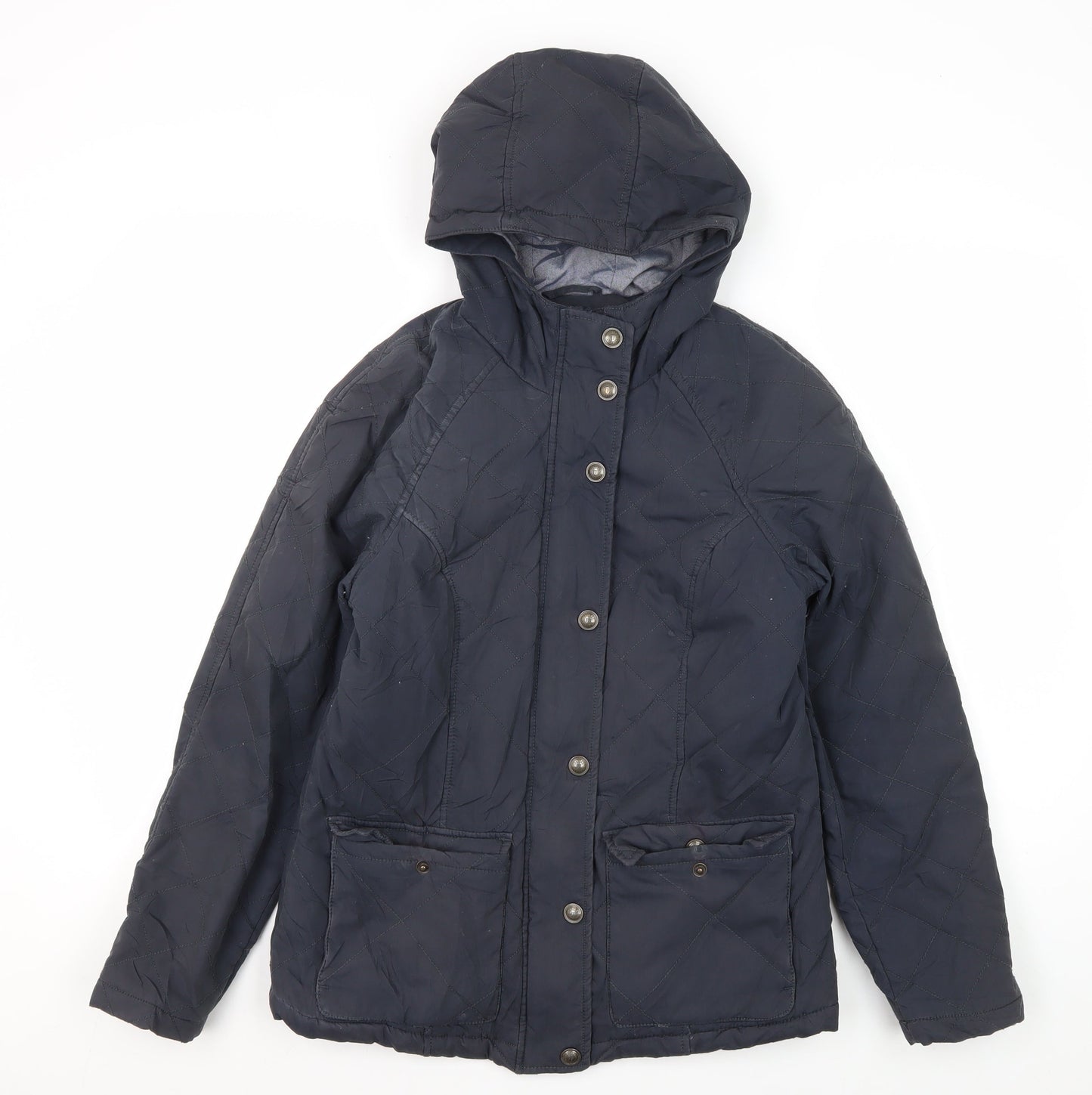Fat Face Women's Blue Quilted Jacket Size 8