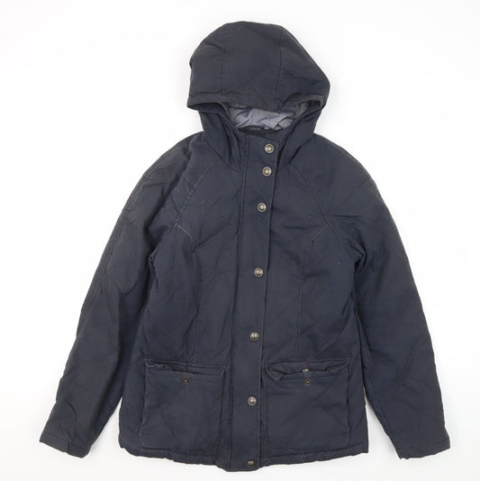 Fat Face Women's Blue Quilted Jacket Size 8