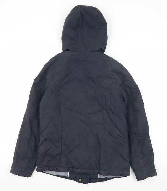 Fat Face Women's Blue Quilted Jacket Size 8