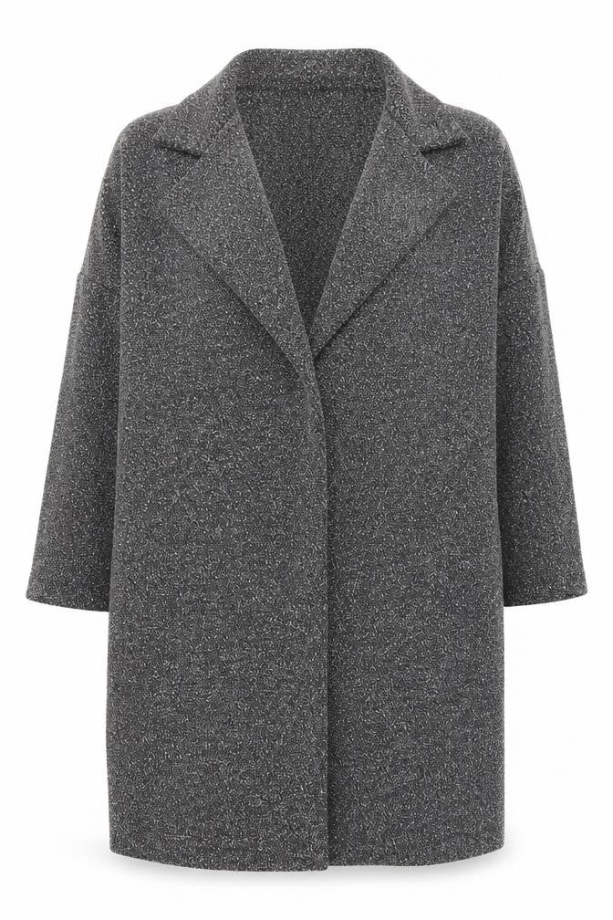 Katka Rosanna Women's Grey Mid-Length Coat XS