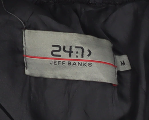 Jeff Banks Men's Black Puffer Jacket Size M