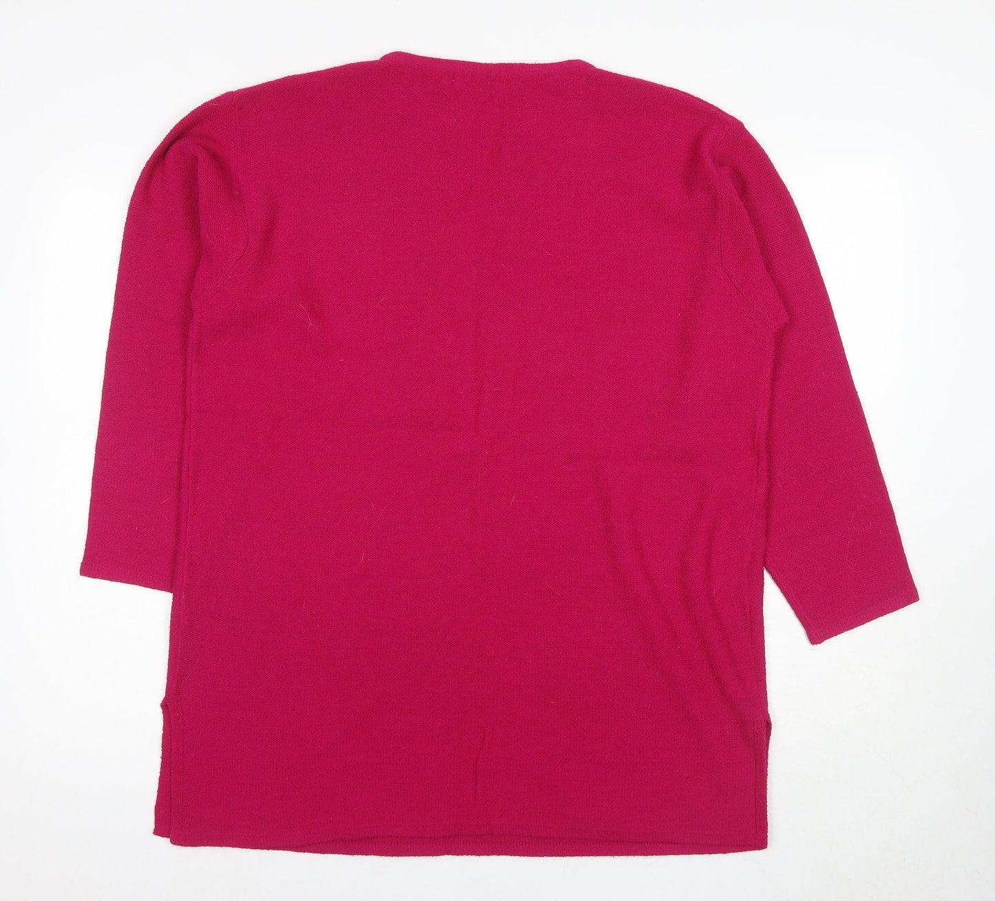 Dalmart Women's Pink Crew Neck Pullover Jumper Size 18