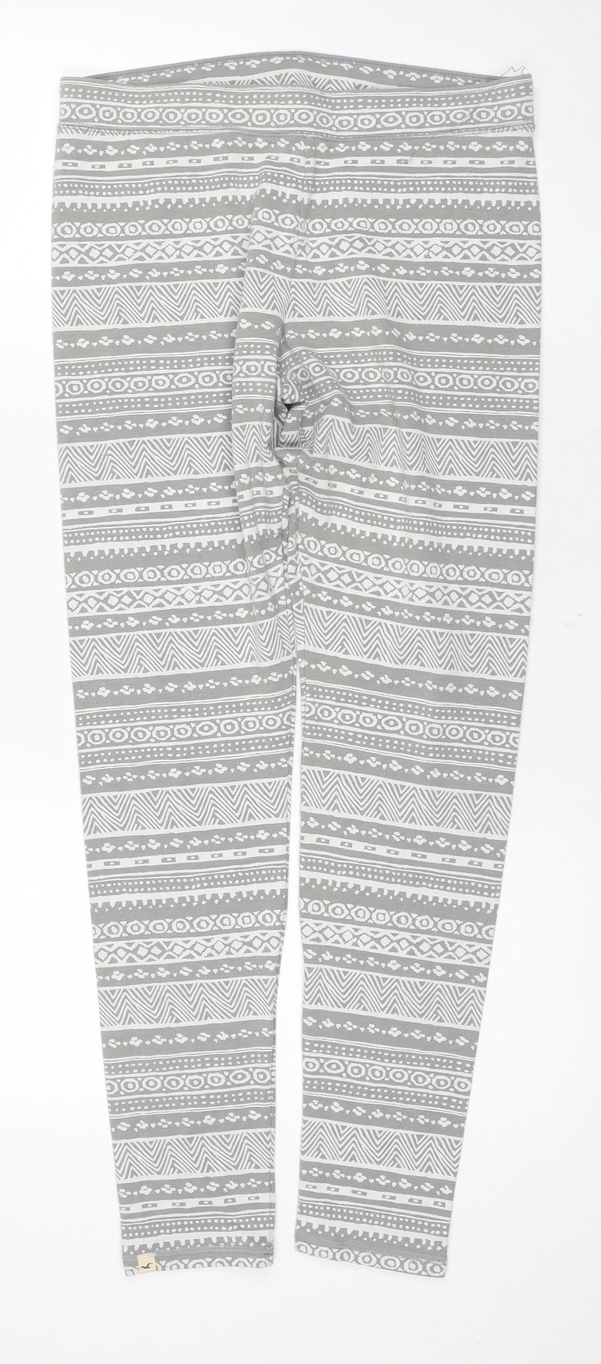 Hollister Women's Grey Geometric Leggings L