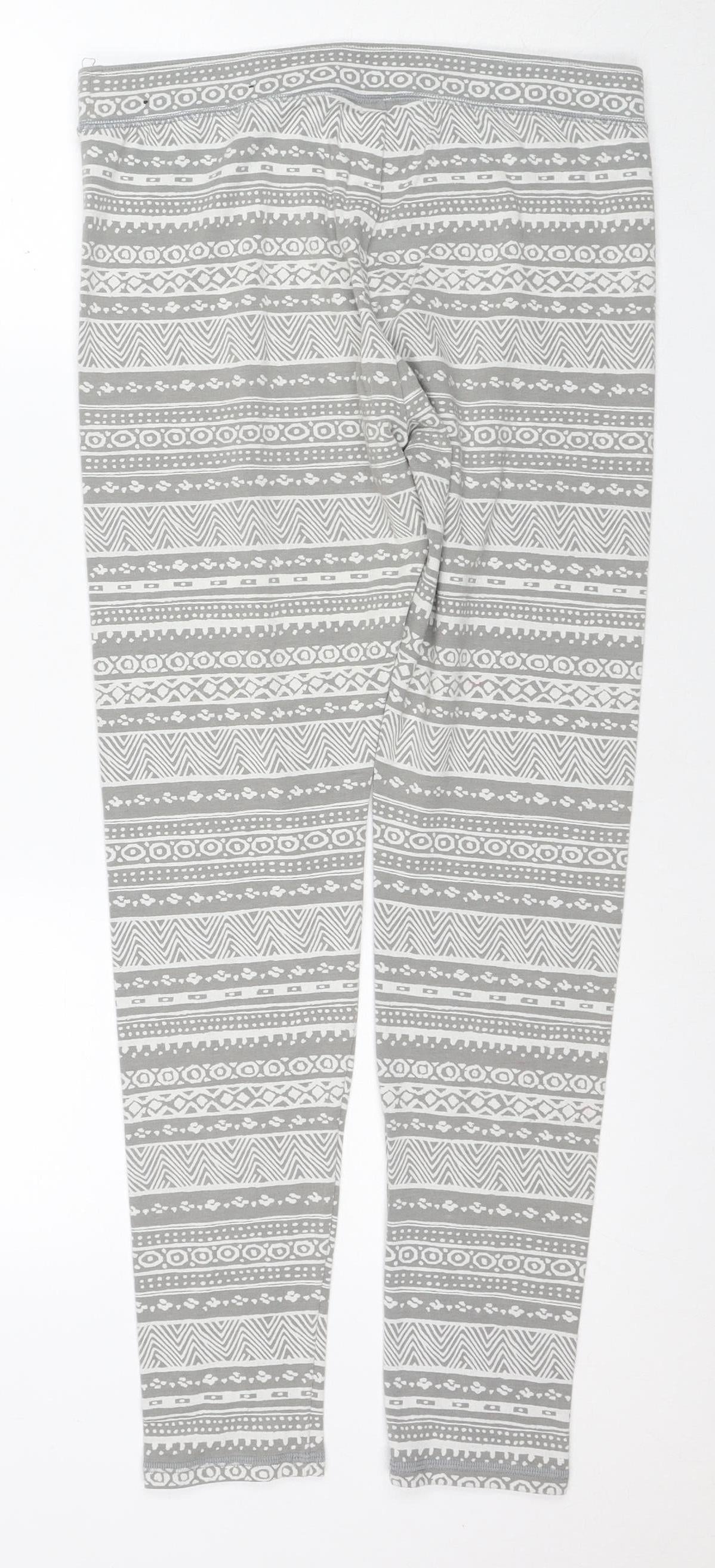 Hollister Women's Grey Geometric Leggings L