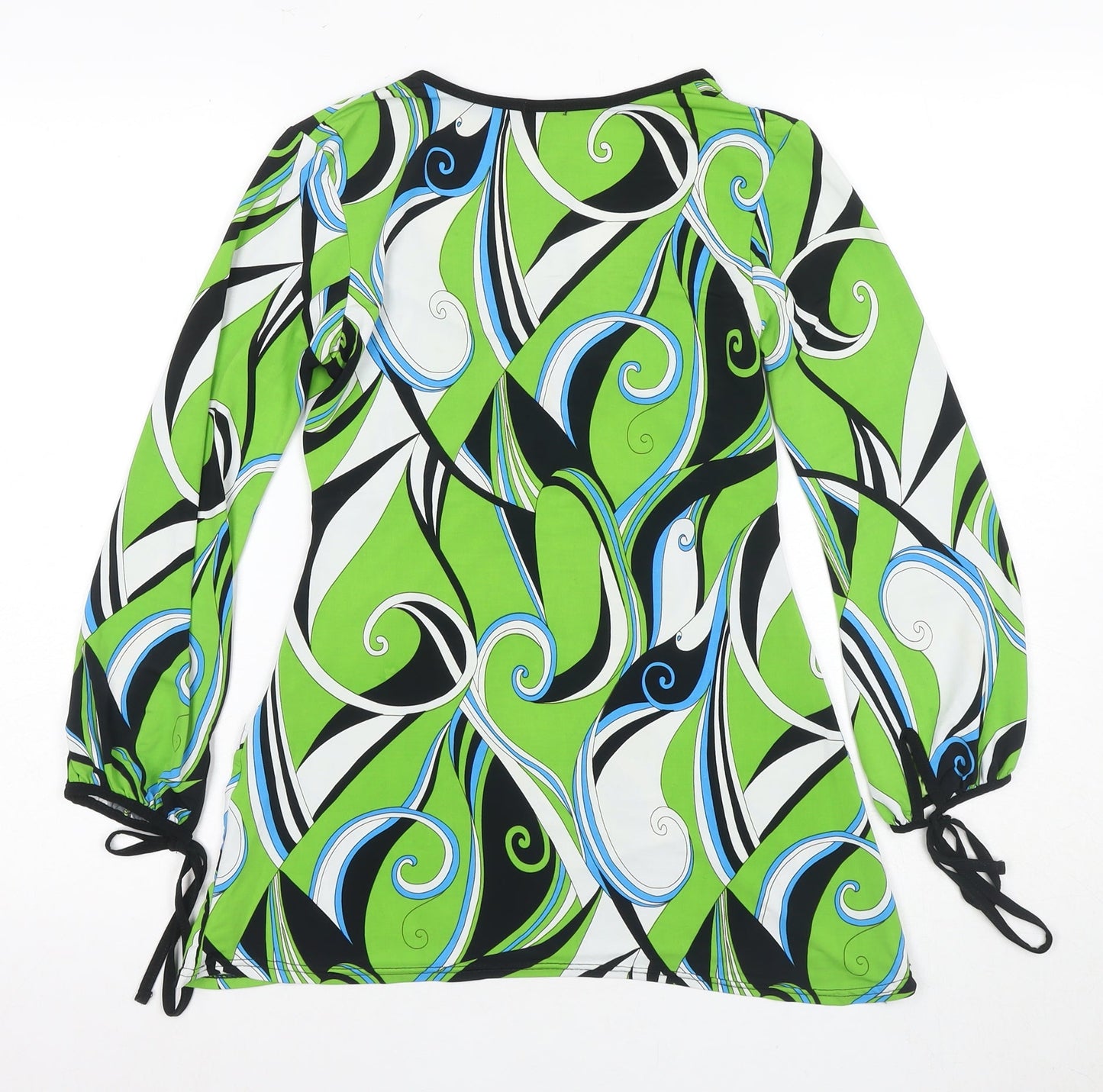 Evita Women's Green Geometric Tunic - Size 10