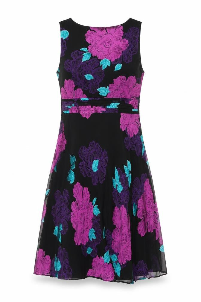 ROCHA JOHN ROCHA Women's Multicoloured Floral Asymmetric Dress