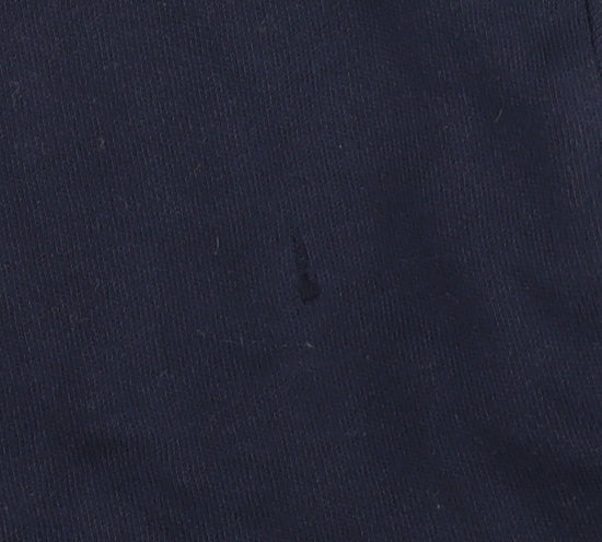 Emporio Armani Men's Blue Long Sleeve Logo T-Shirt, S