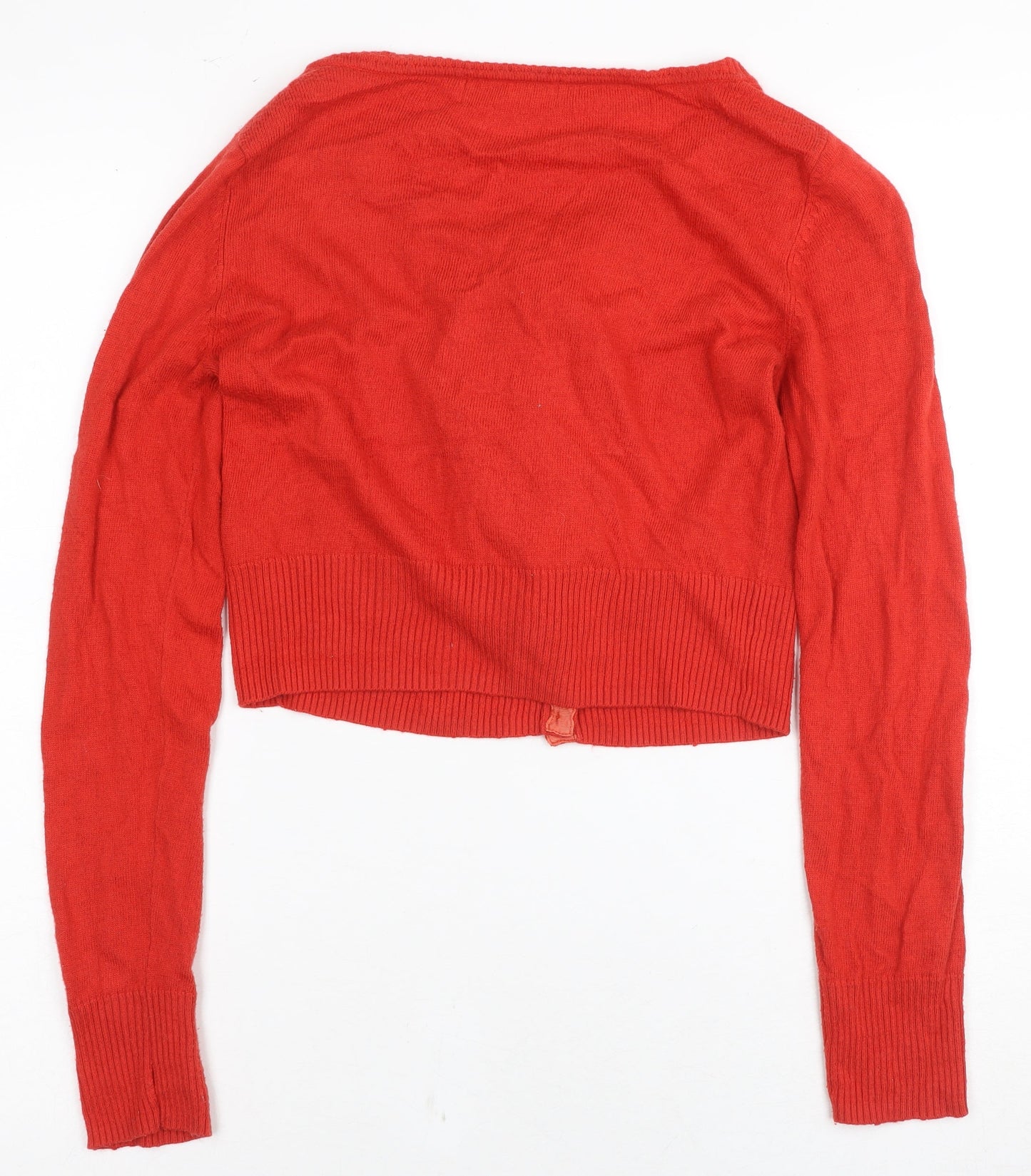 Louche Women's Red Cardigan M, Button-Up Knit Jumper