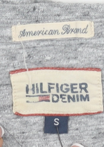 Hilfiger Denim Men's Grey Graphic Print T-Shirt S