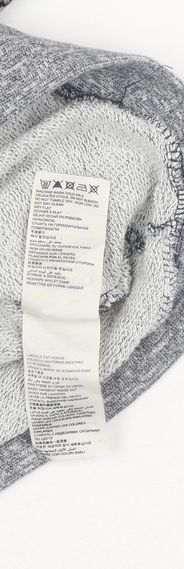 Superdry Women's Grey Fair Isle Pullover Jumper, Size S