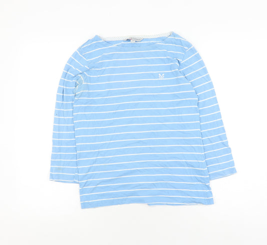 Crew Clothing Women’s Blue Striped 3/4 Sleeve T-Shirt