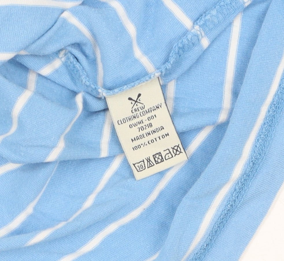 Crew Clothing Women’s Blue Striped 3/4 Sleeve T-Shirt