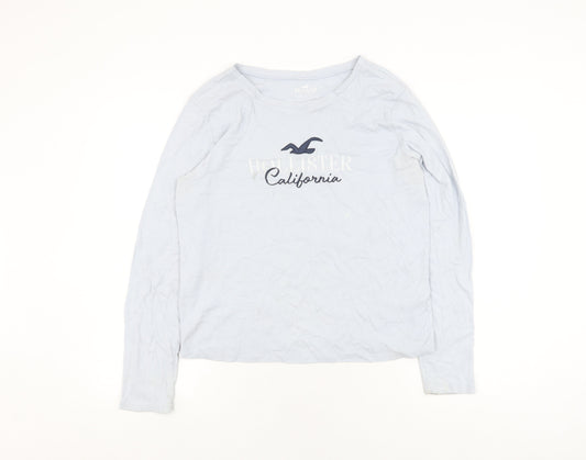 Hollister Women’s Blue Long Sleeve T-Shirt