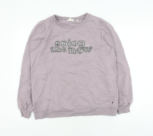 Fat Face Women's Purple Pullover Sweatshirt Size 12