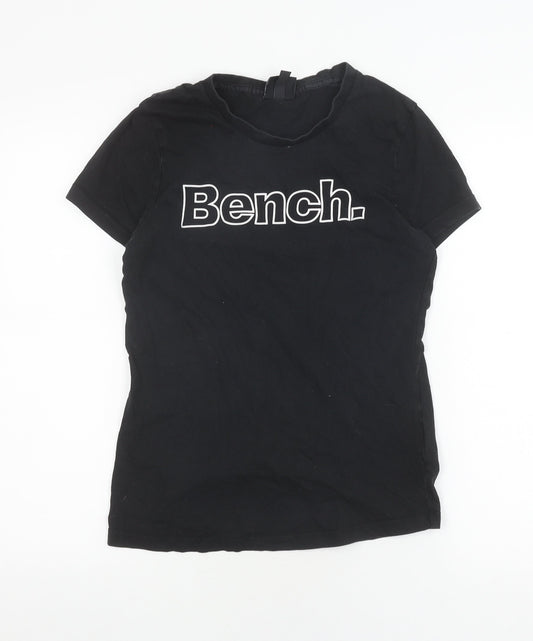 Bench Women's Black Basic T-Shirt L Casual