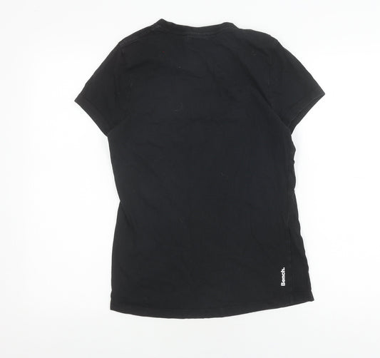 Bench Women's Black Basic T-Shirt L Casual