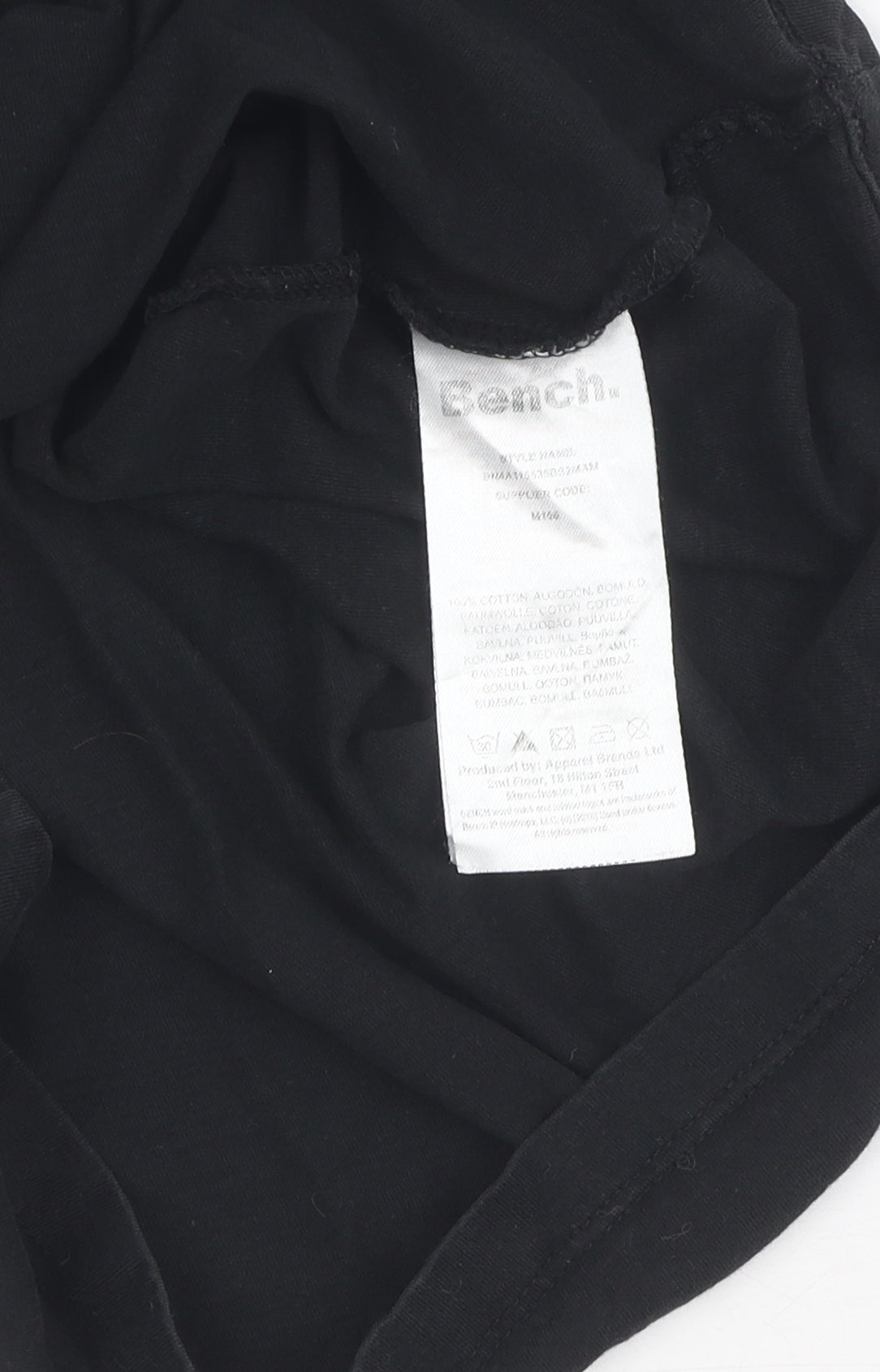 Bench Women's Black Basic T-Shirt L Casual