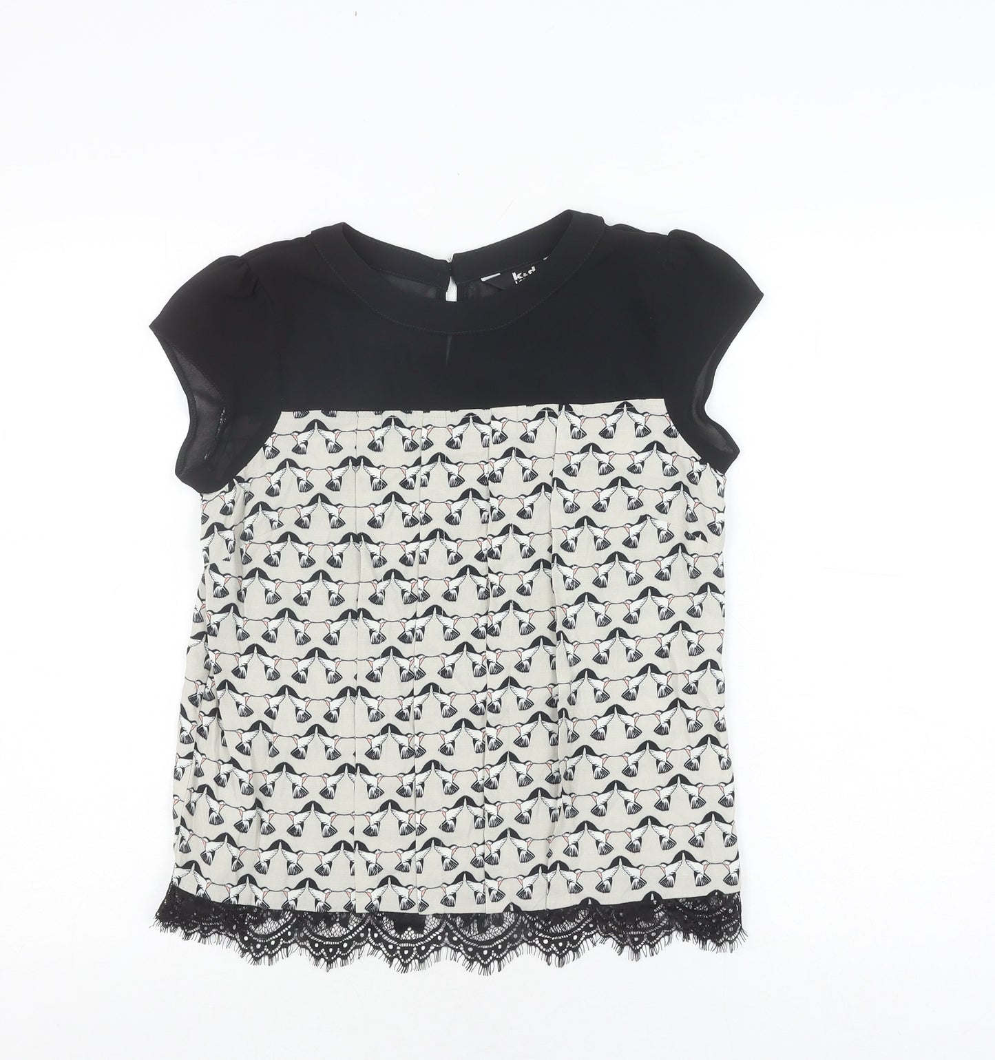 k&d London Women's Black Sleeveless Top Size 8